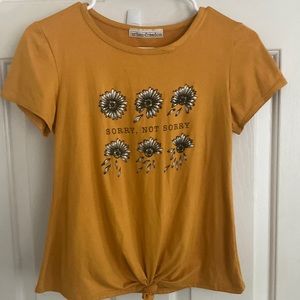 Urban Freedom Mustard Yellow ‘Sorry not Sorry’ Shirt